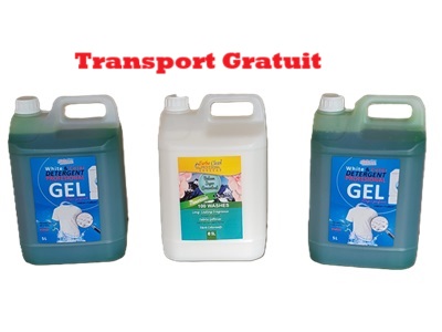 Detergent lichid rufe cu bicarbonat si enzime - Pachet - 2 x Mountain 5 L + 1 x Balsam rufe  parfumat 5 L