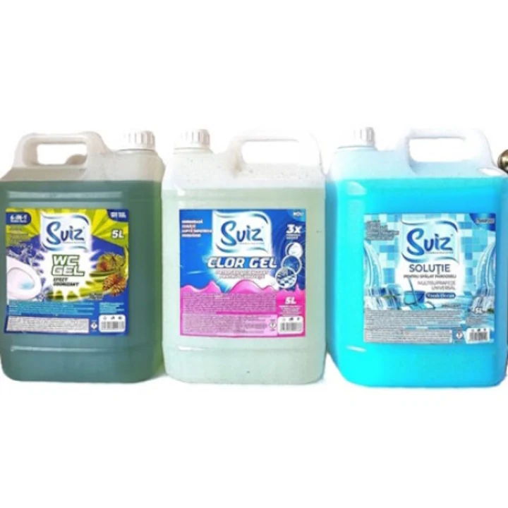 Solutie Pardoseli 5L X 1, Clor gel 5L X 1, Wc Gel 5L X 1 - Pachet curatenie
